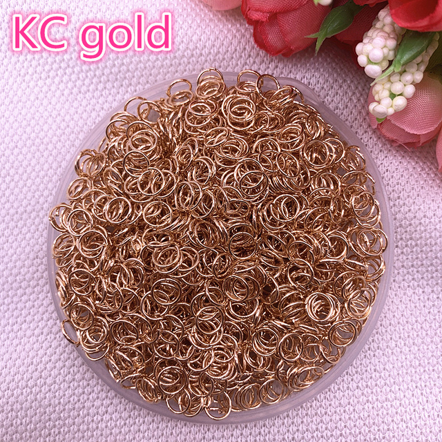4/6/8mm Metal Open Go Rings Split Rings Connectors For Jewelry Making Findings