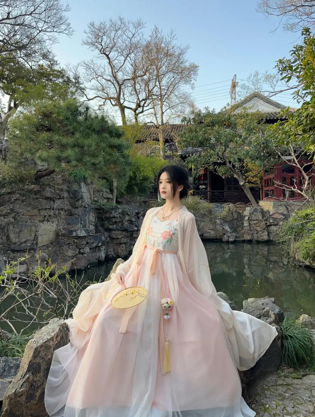 

2024 chinese style traditional hanfu cosplay costume princess dresses improved fairy elegant beautiful girl asian retro dress pd