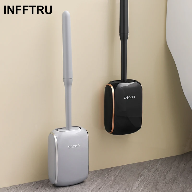 

Щетка для унитаза inffпредусмотрена на стену, щетка для очистки зазора в ванной комнате, быстрое сливание туалета, инструменты для очистки, набор аксессуаров для ванной комнаты
