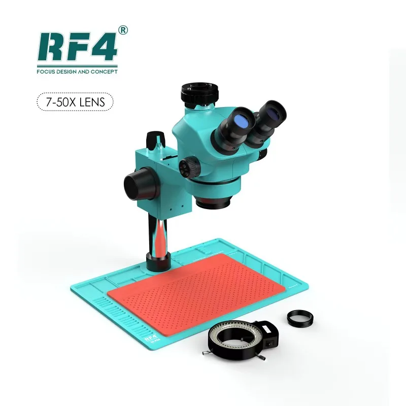 

RF4 Microscopio Trinocular 7-50X Electronic Repair Microscope for Mobile Phone Repairing Tool