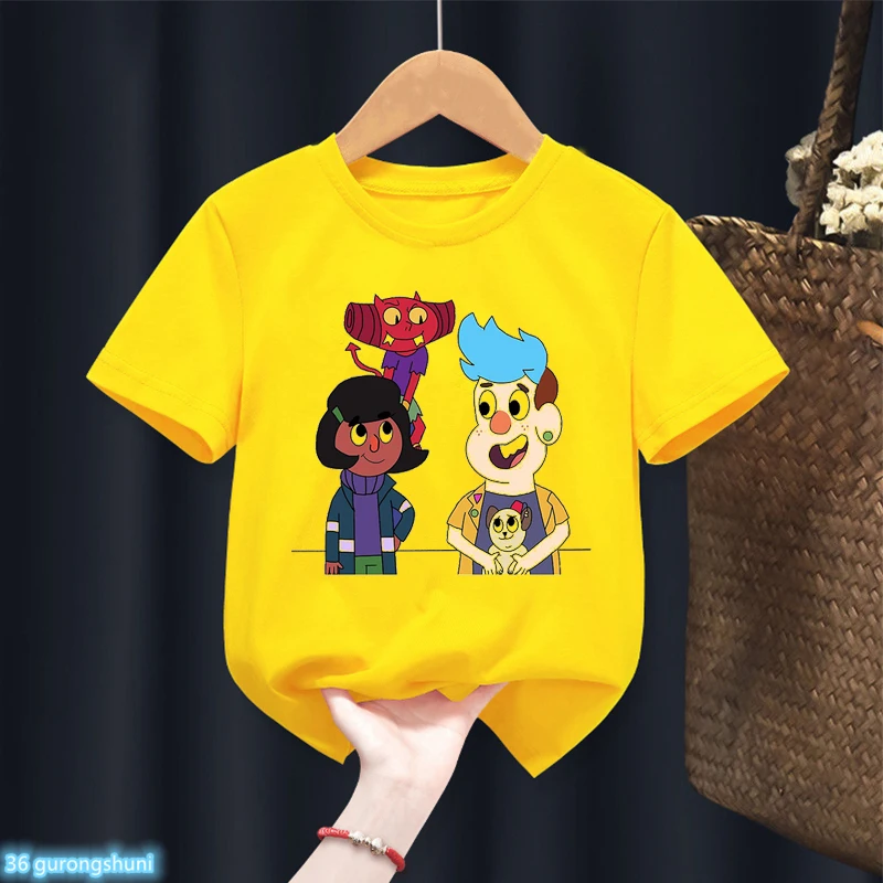 

t-shirt for boys tshirt anime Dead End: Paranormal Park cartoon boys clothes summer fashion kids tshirt baby short sleeve tops