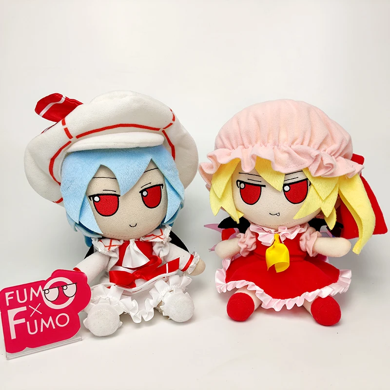 

Lovely Plushies In Stock fumo×fumo TouHou Project Remilia And Flandre X2 Stuffed Doll Kawaii Gift Shipping In 2 Days