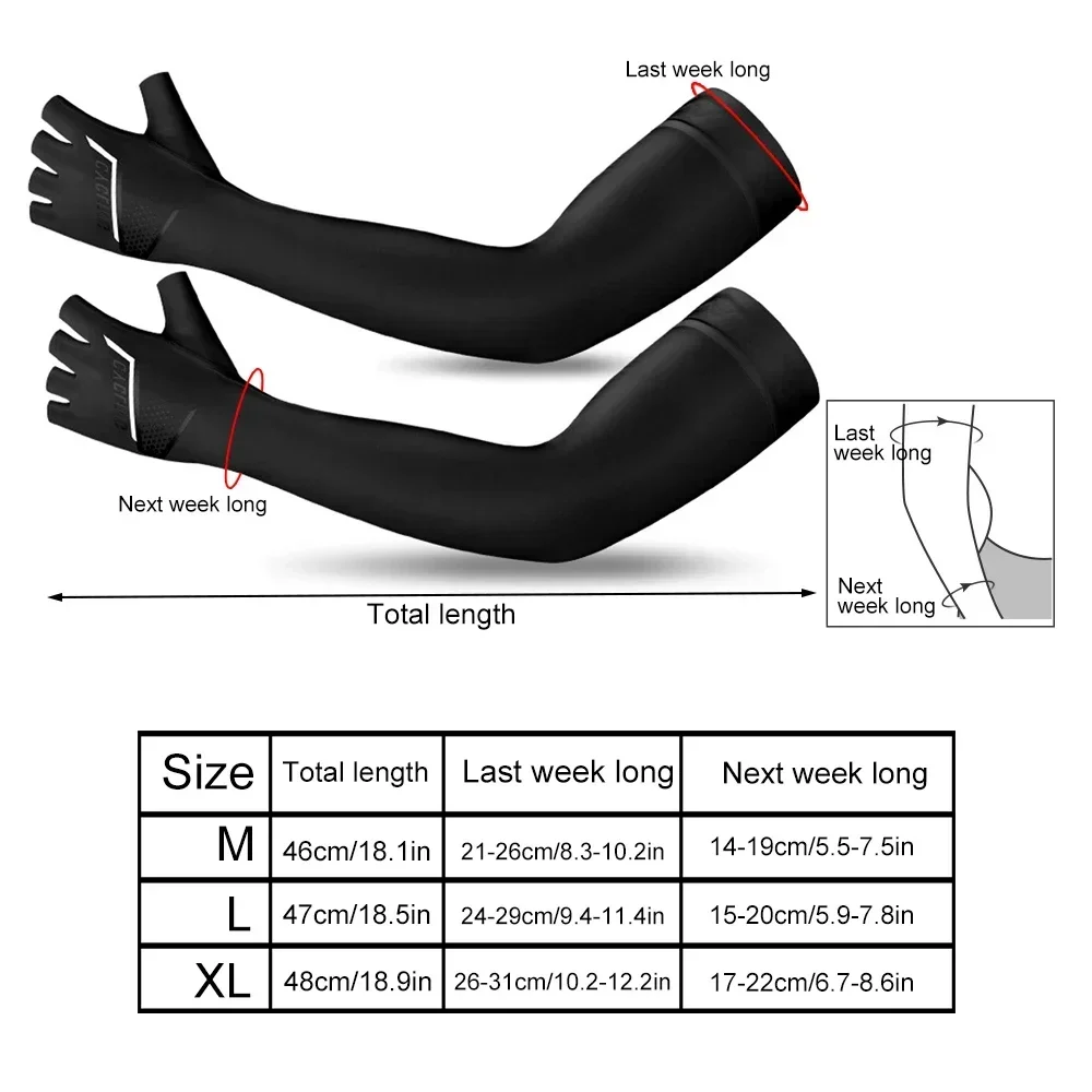 Unisex Cooling UPF 50 Arm Sleeves Cycling Running UV Sun Protection Outdoor Nylon Cool Arm Sleeves Tattoo Cover Up 1 Pair