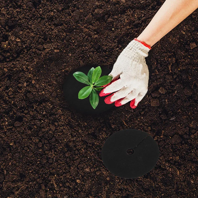 Nem Szőtt Fa Talajtakaró Gyűrű Őrölt Ruha-Grass Erős Gyomnövény Szövet Gátvezérlés - Image 5