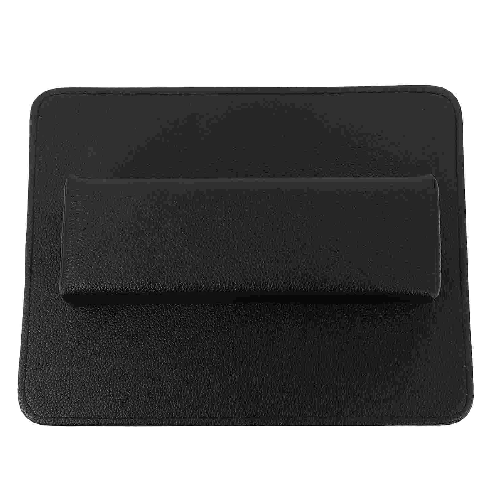 

2 Pcs Manicure Hand Nail Cushion Rest Rectangle Holder Mat Lychee Pattern Professional material