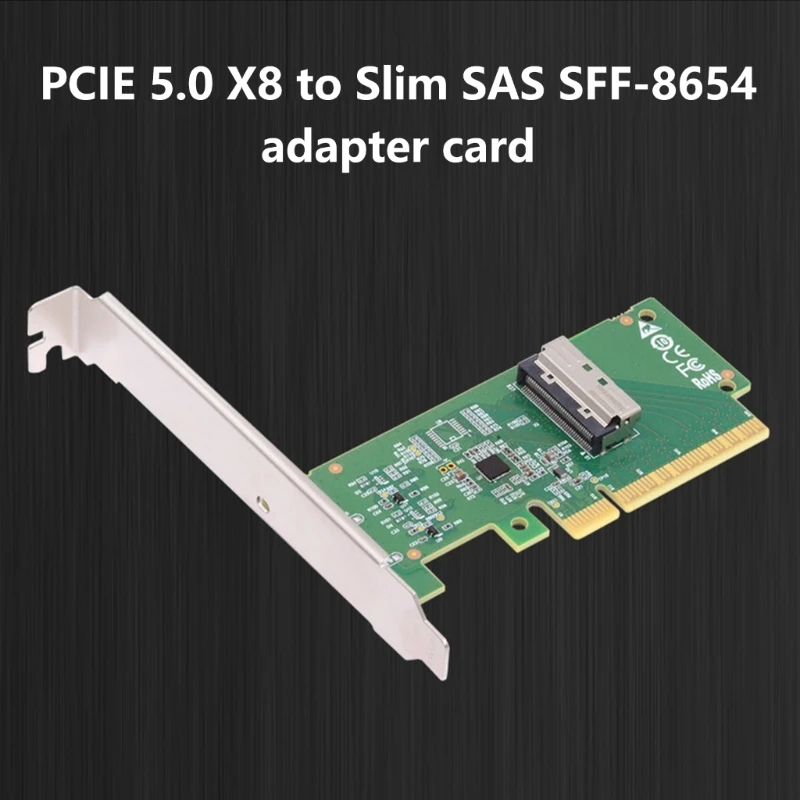 Best Seller Portable PCIE 5.0 x8 to MICO 8I Expansion Card for Data Transfer MICO 8I Converters Card for PC Desktop Accessories