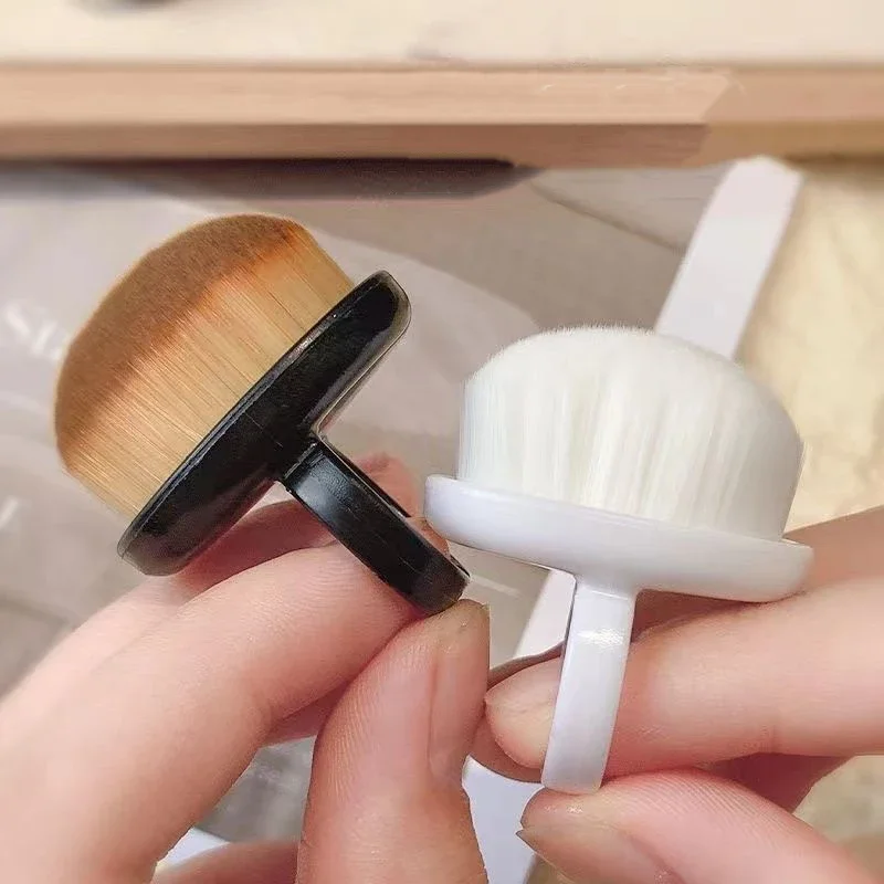 1/10pcs Nails Art Dust Brush Buckle Brush Ring-shaped Brush for Nail Dust Cleaning Professional Oval Gel Manicure Make Up Tool 4