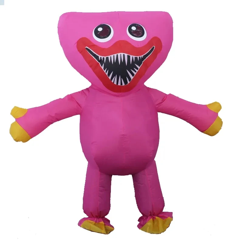 Cosplay Costumes Sausage Mouth Monster Blue Game Kigurumi Fluffy Anime Jumpsuit for Kids Halloween Party