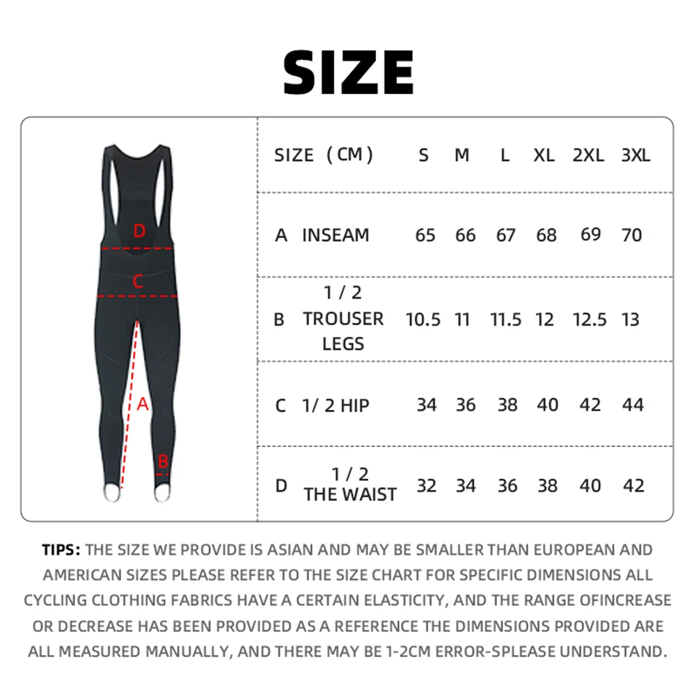 YKYWBIKE Winter Radfahren Lange Trägerhose Strumpfhosen 5-15 ° C Thermal Fleece Herren MTB Downhill Bike Mountainbike Radfahren Lange Hose – Detail 1