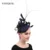 Women Fascinator Hat Headband with Clip, Kentucky Derby Wedding Bridal Cocktail Party Pillbox Hat 16