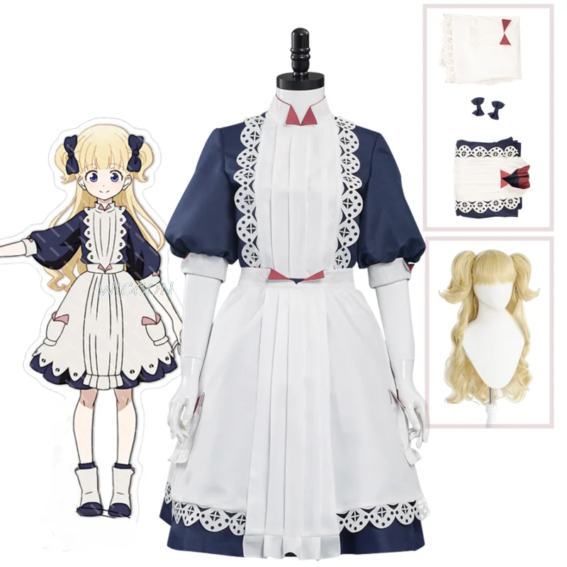 

Emilico Cosplay Anime Shadows House Costume Wig Dress Maid Role Play Uniform Lolita Halloween Christmas Carnival