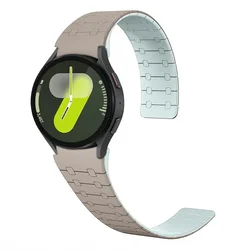 Magnetic Silicone Strap with Seamless Design - Galaxy 4 Classic 42 (Grey blue)