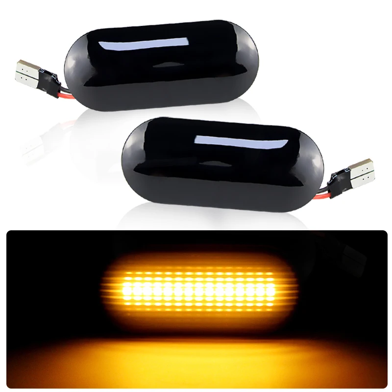 2PCS For VW Transporter T5/Multivan Caravelle Amarok Bora Golf3/4 Lupo Vento Dynamic LED Side Marker Signal Light Indicator Lamp