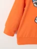 Spring And Autumn Cartoon Dinosaur Print Orange Long Sleeve Full Print Pants Fabric Soft Suitable For Outdoor And Base Wear Suit 4