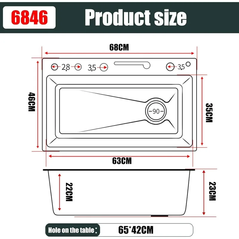 Black Gray Kitchen Sink Multi-Function Smart Kitchen Sink Digital Display Embossed Stainless Steel Raindance Waterfall Sink 6
