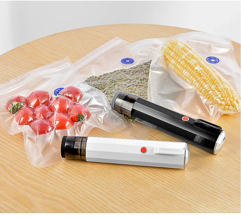 Description Picture 2 of itemElectric Handheld Mini Vacuum Sealer USB Portable Plastic Bags Sealer Degasser for Food Kitchen Travel Vacuum Packaging Machine
