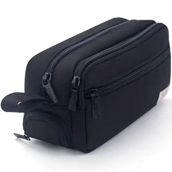 Trousse à crayons multifonctionnelle de grande capacité, boîte de papeterie à trois couches pour élèves du primaire, sac de rangement transfrontalier