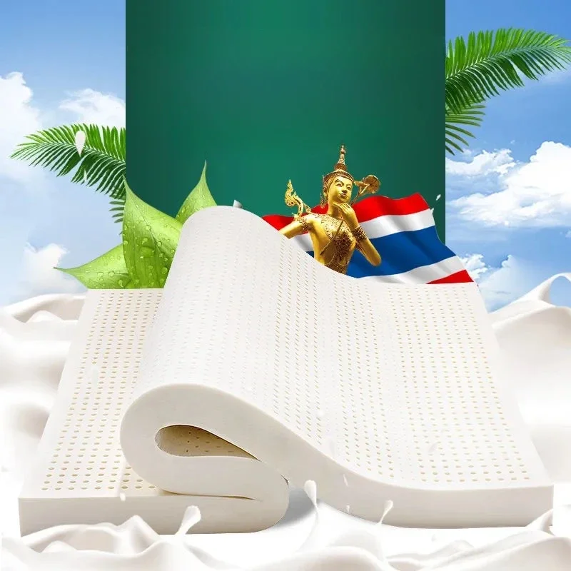 

Thailand Natural Latex Mattress Soft Mattress Portable Tatami Floor Thick Memory Foam Folding Cushion Topper Bedroom Furniture