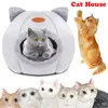 Highest Quality Comfort Pet House Tent Winter Deluxe Semi-Enclosed Deep Sleep Cat Bed Pet House Tent Small Mat Basket Small Dog 1