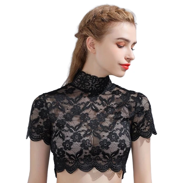 Women Turtleneck Detachable Collar 