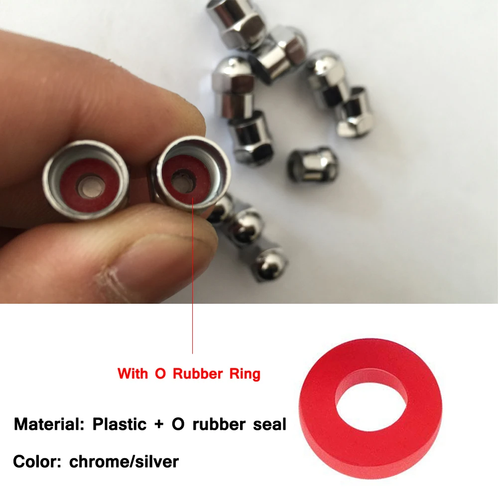 Enhanced Tire Valve Caps - Dust-Proof Plastic Covers with O-Ring Seal