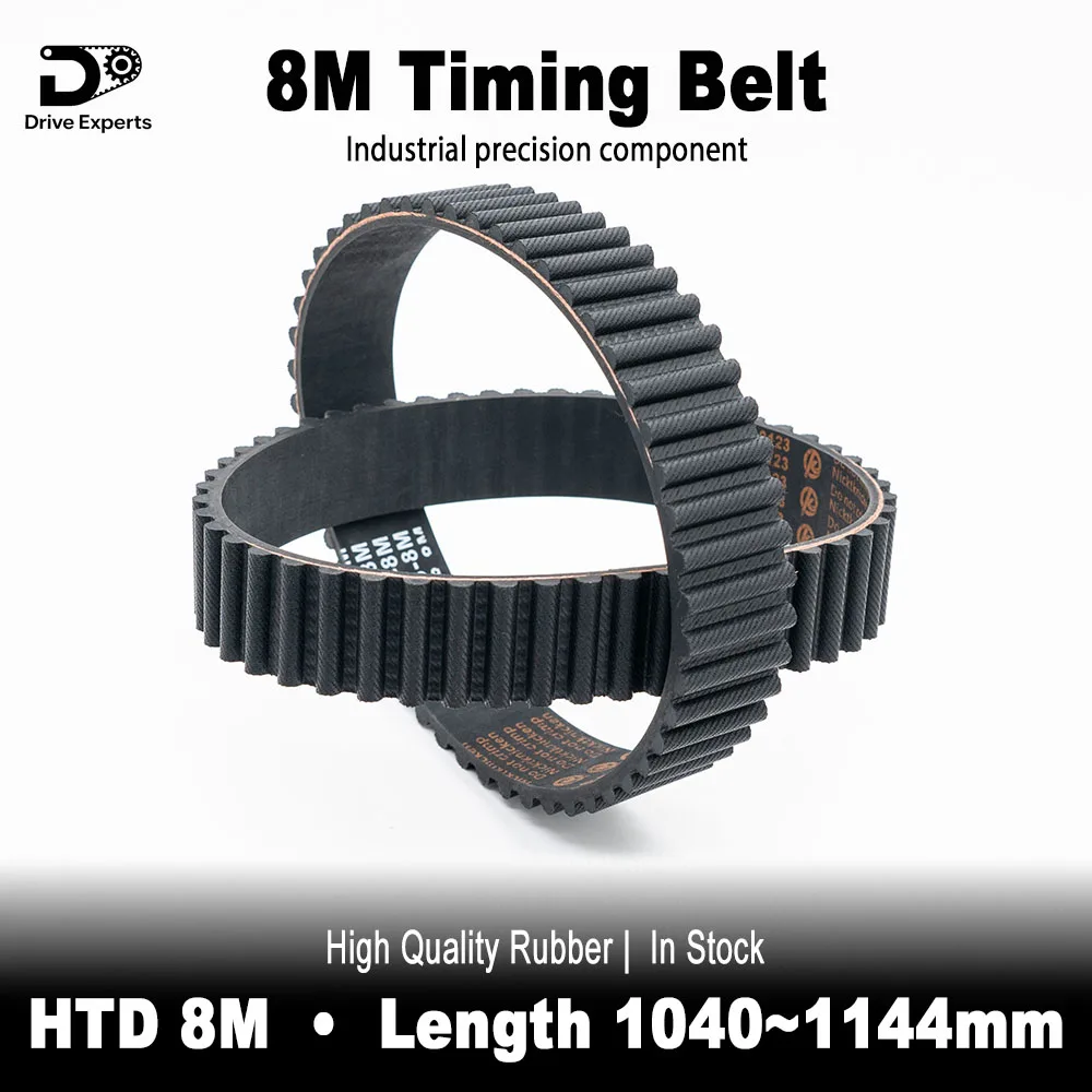 HTD 8M 고강도 드라이브 타이밍 벨트 1040mm 1048 1056 1064 1072 108..