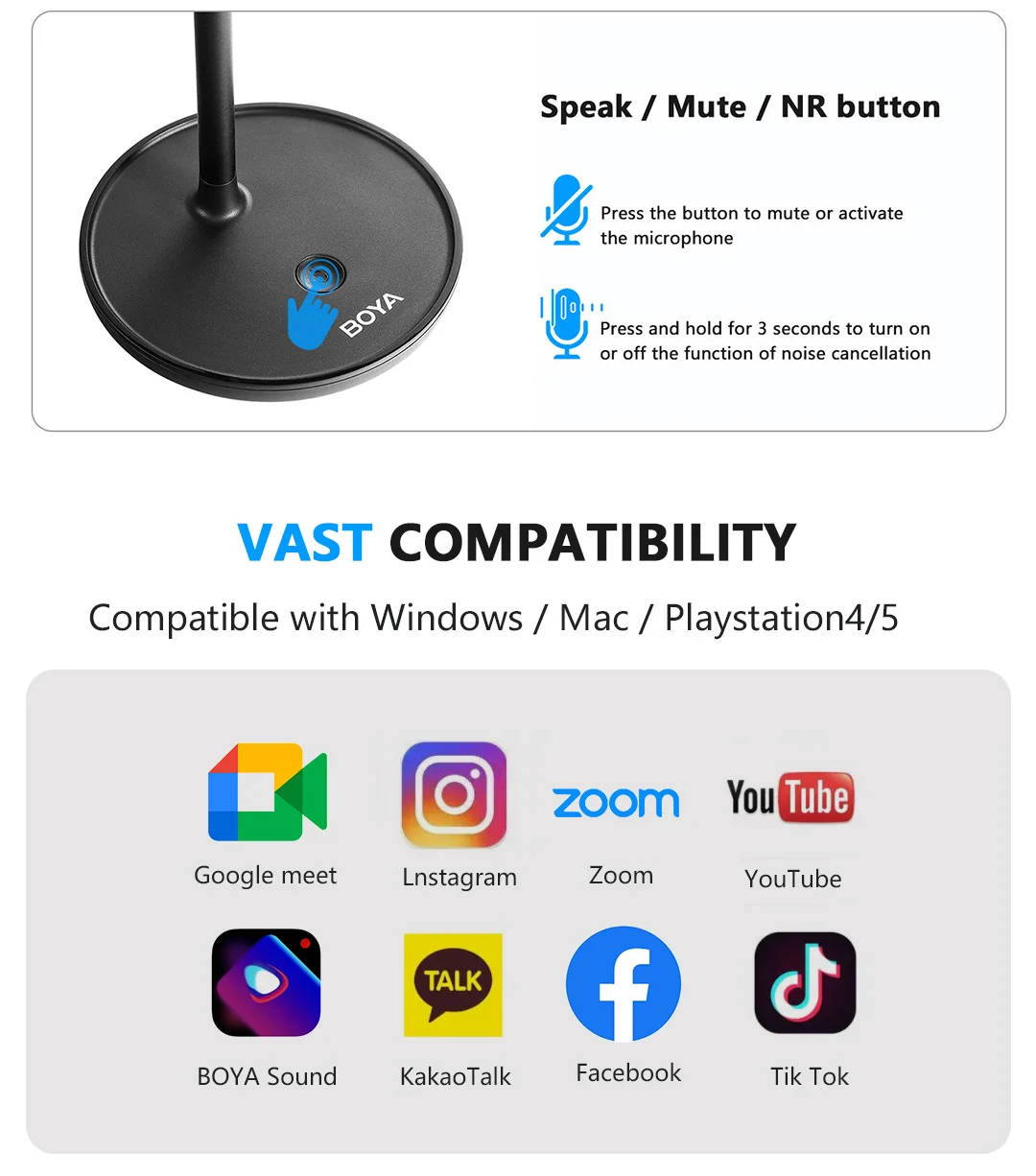 Boya BY-CM1 Desktop USB Microphone in Bangladesh