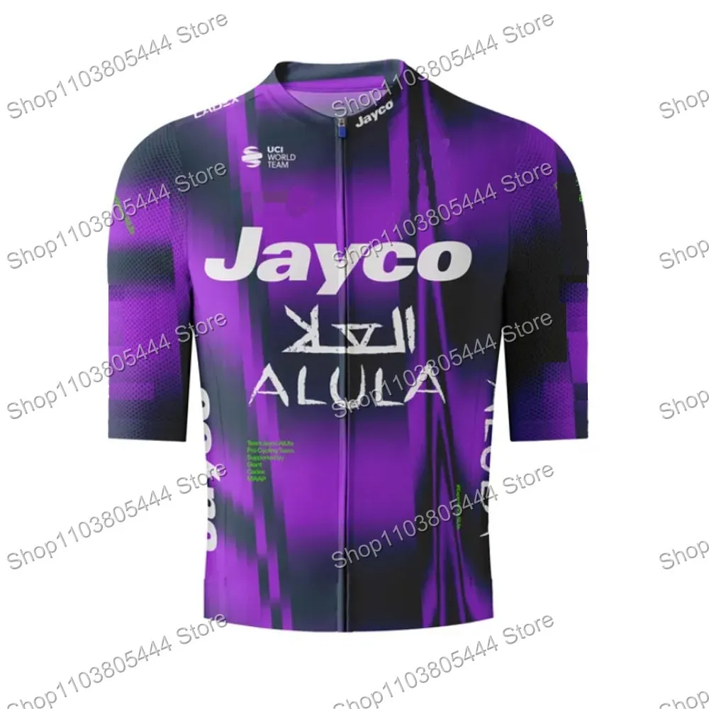 Jayco Alula Team Cycling Jersey Set Summer Clothing TDF Men Road Bike Shirts Top Suit Bicycle Shorts Bib Kits MTB Outfits