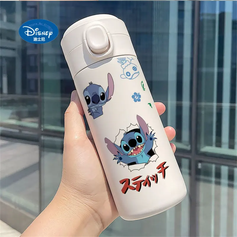 Bouteille isotherme portable en acier inoxydable 304, tasse Disney, Stitch,  CAN o & Stitch, eau de dessin animé pour enfants, standardisation, 300ml,  450ml - AliExpress