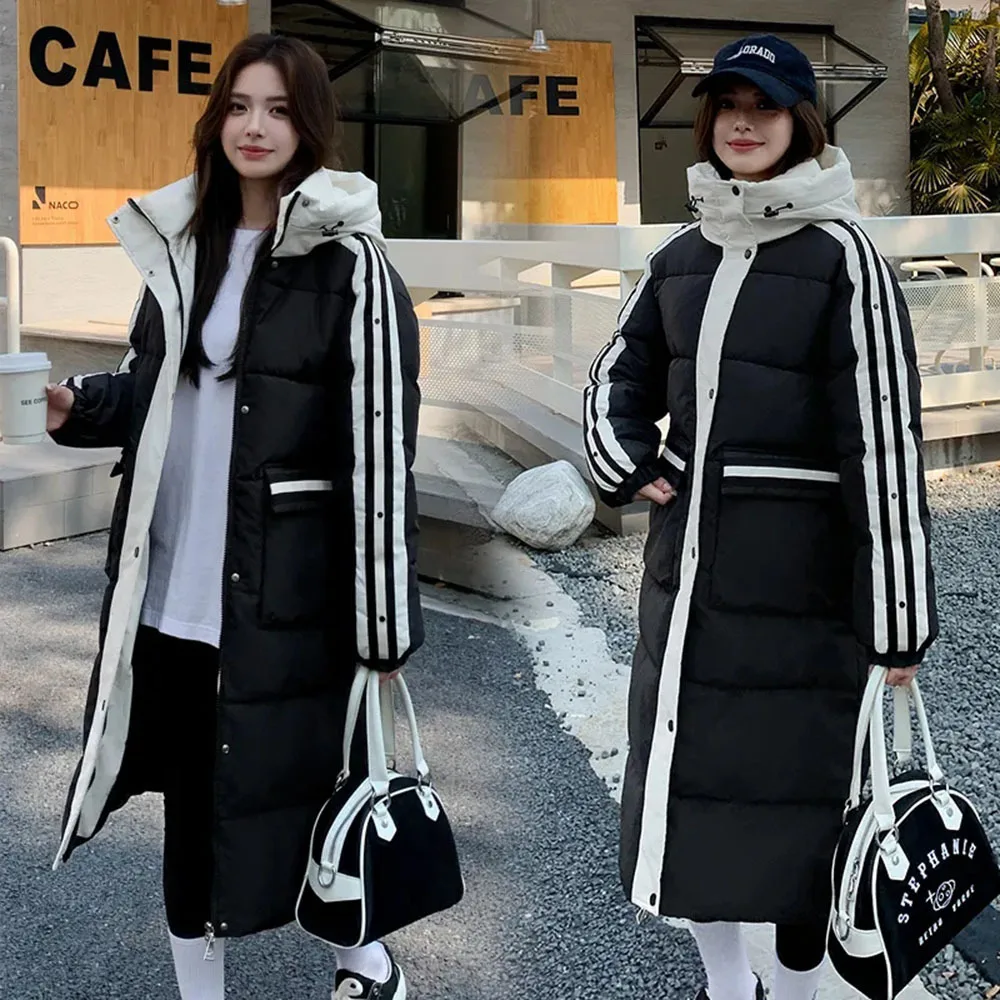 Xona Jacket | Women's Striped Casual Hooded Winter Jacket main image 0