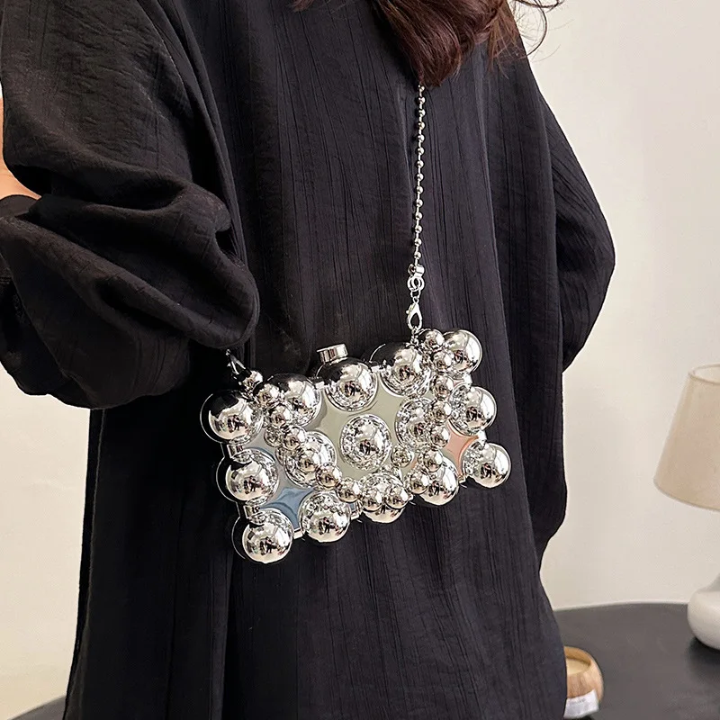 2024 New Acrylic Bags for Women Fashion Small Square Handbag Woman Chain Hard Evening Cute Mini Female Shoulder Crossbody Bag