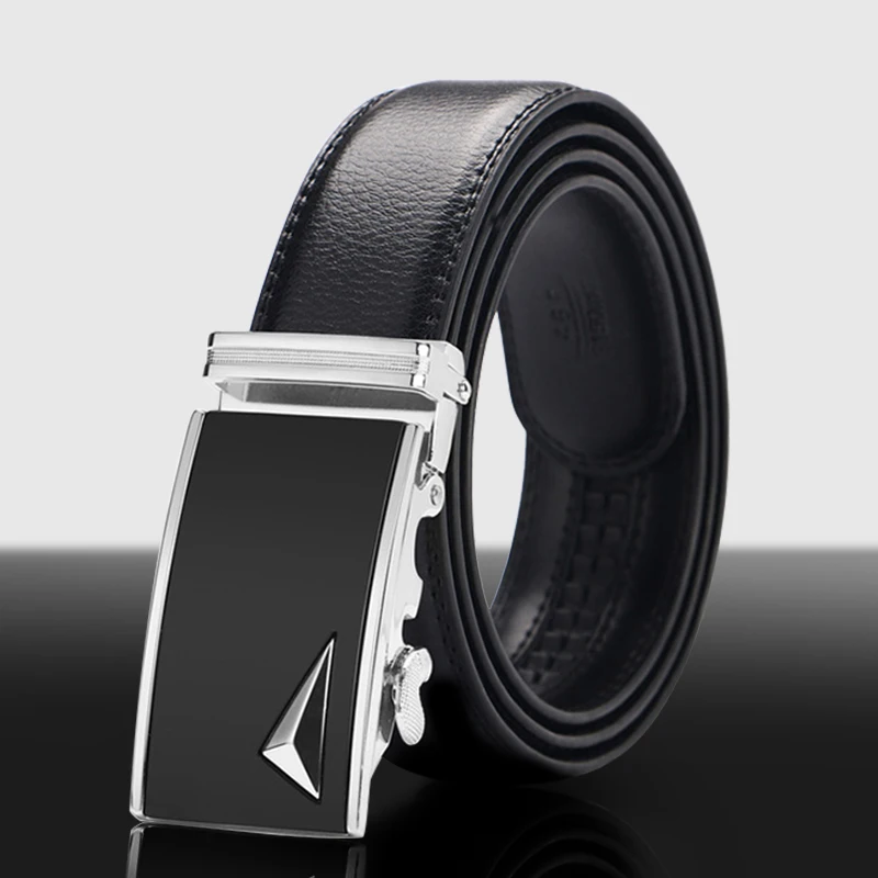 [DWTS]Men Belt Male Genuine Leather Belt Men Strap Belts For Men Automatic Buckle Black Men's Belts Cummerbunds Cinturon_voghion.com