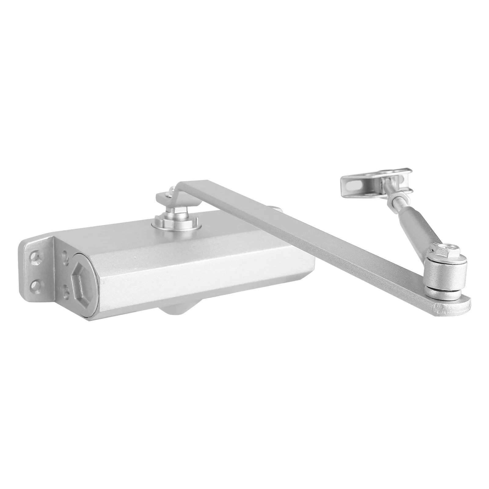 60-85kg Door Closer Aluminum Alloy Adjustable Hydraulic Door Shutter for Commercial Residential Office Use Hardware