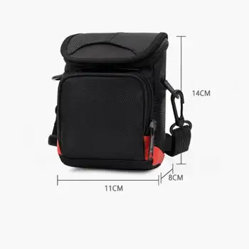 Mini Zaino Fotografico Nero Impermeabile per Fotocamera SLR, Borsa a Tracolla in Nylon Antiurto per Fotocamera Digitale