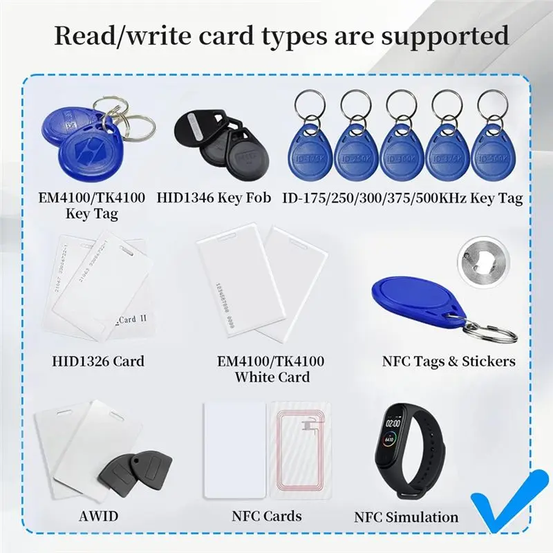 ABDE-RFID Writer X7 RFID 복사기 주파수 스마트 카드 리더 ID IC 엘리베이터 카드 RFID 리더/라이터 출입 통제 시스템용