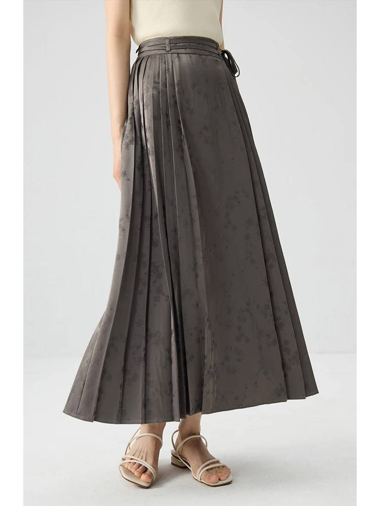 ZIQIAO New Chinese Style Women Long Skirt 2024 Summer New