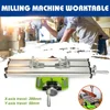 Mini Compound Bench Drilling Slide Table Worktable Milling Working Cross Table Milling Vise Machine for Bench Drill Stand 5
