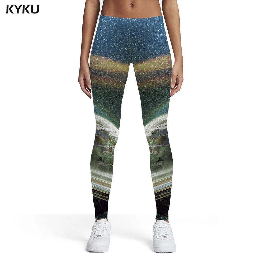 

KYKU Galaxy Leggings Women Space Sexy Universe Leggins Nebula 3d Print Womens Leggings Pants Fitness Fashion Skinny Pencil