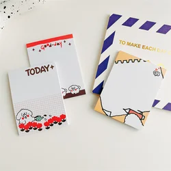 Bloc notes en forme de tulipe, joli bloc notes de dessin animé, coréen ins, pour étudiant, papier à Message créatif Kawaii, papeterie scolaire, 50 feuilles 