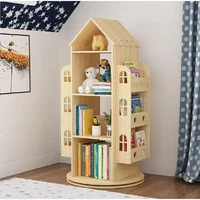 Rotating Bookshelf 360 Display Floor Standing Bookcase Storage Rack Children's Bookshelf,  Storage Book Display Case Bookrack 1