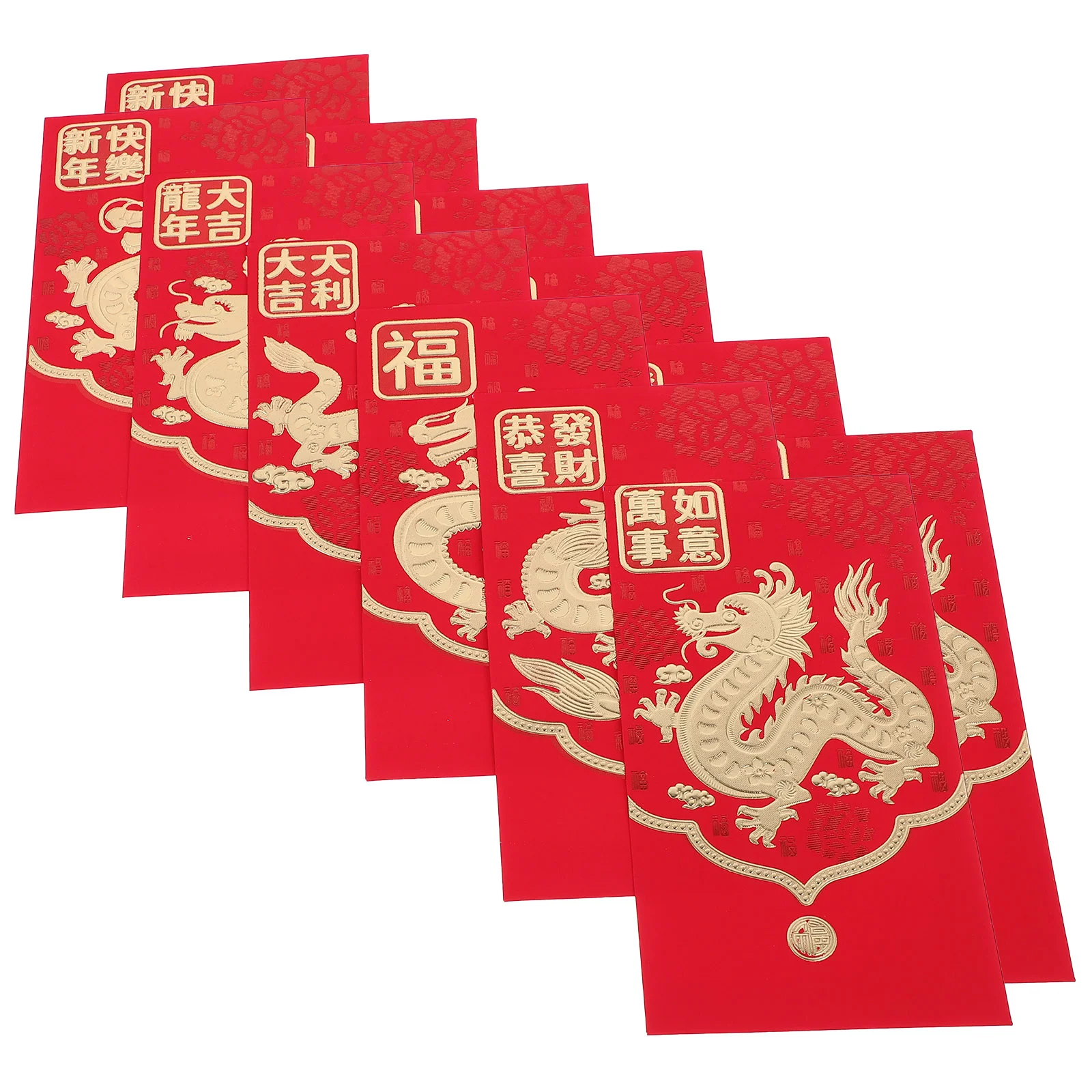 HongBao Chinese Style Red Envelopes New Year Money Packets Lucky Money Bags Red Envelopes Pockets (Mixed Style)