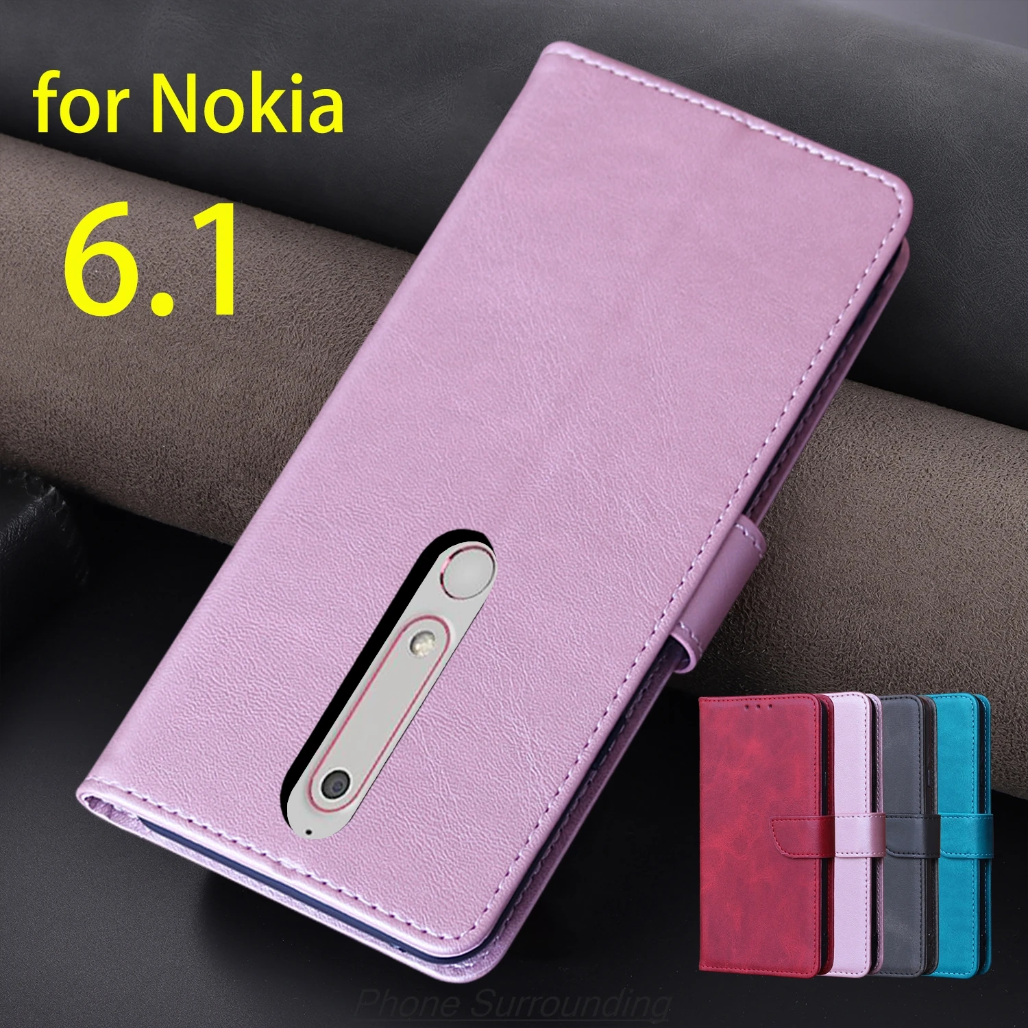 Luxurious PU Leather Wallet Flip Cover - Card Holder Phone Case & Protective Holster
