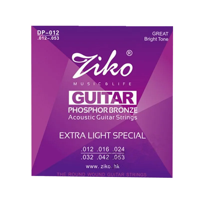 ZIKO DP012 - 053 Acoustic Guitar Strings Parts PHOSPHOR BRONZE Musical Instruments Accessories