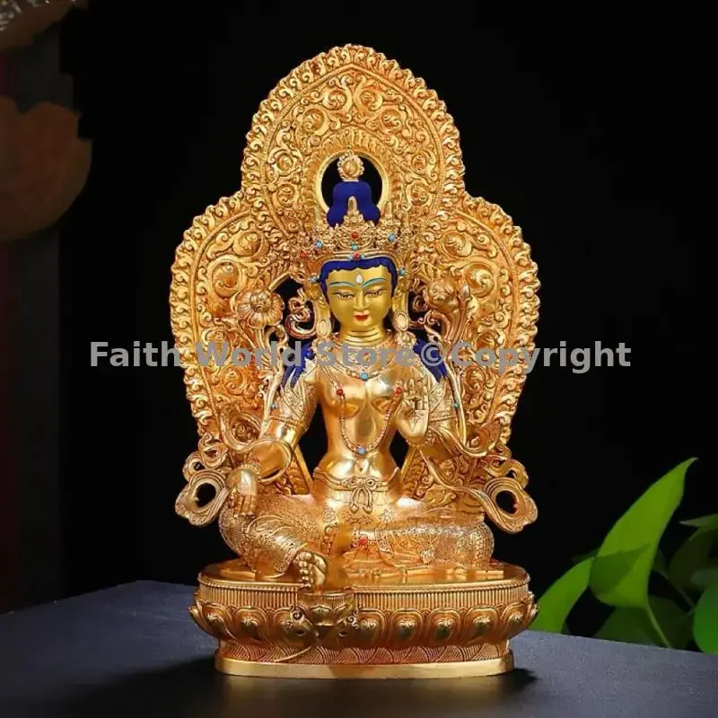 gute Boutique-Buddha-Statue Jambhala tara Bodhisattva Manjusri Shakyamuni Phra Kring Vajrasattva Longevity Buddha-Hintergrundbeleuchtung – Detail 5