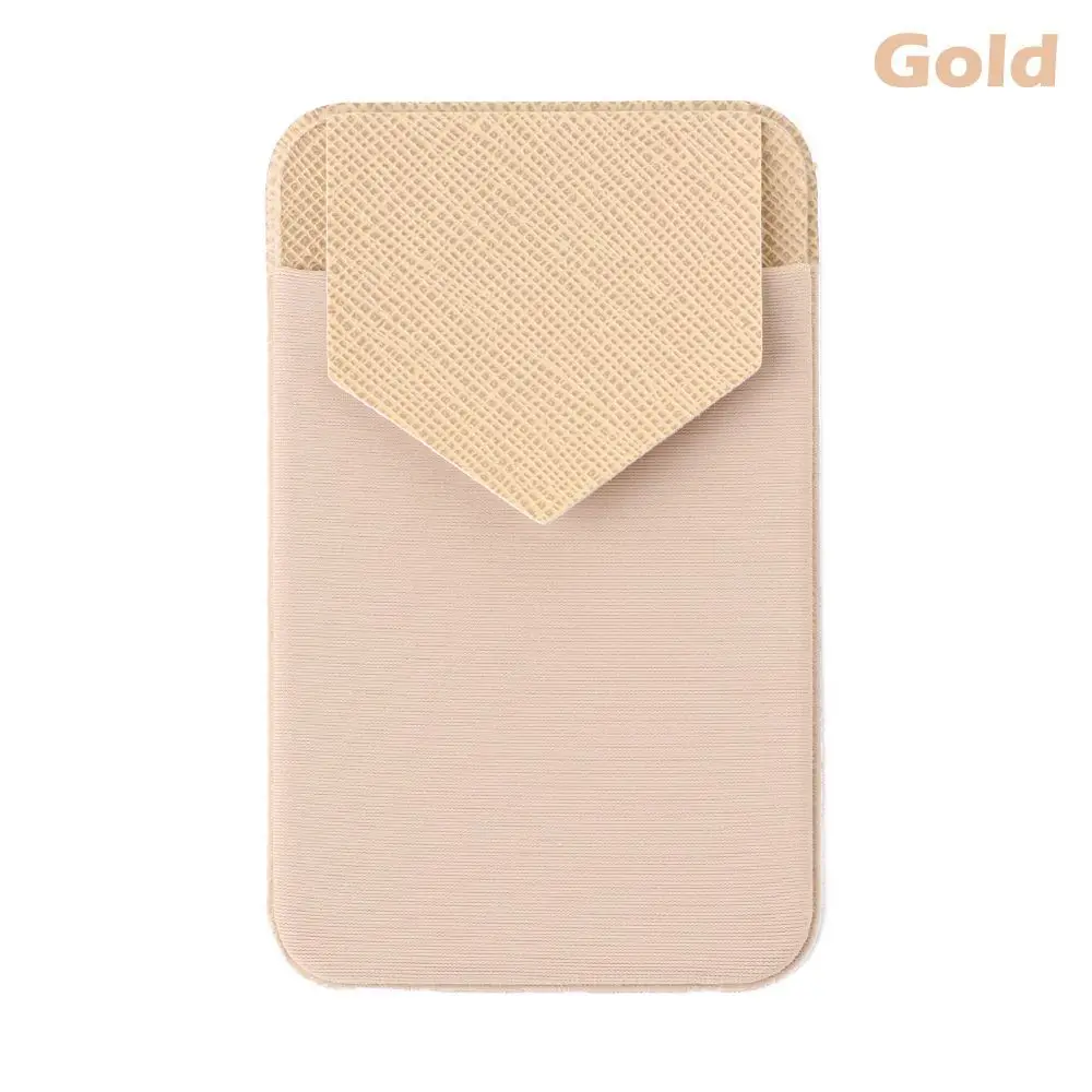 Nuovo Design Stick-on custodia universale Slim Pocket Cred Mini Pouch porta carte di credo portafoglio adesivo porta carte di credo posteriore del telefono  1524