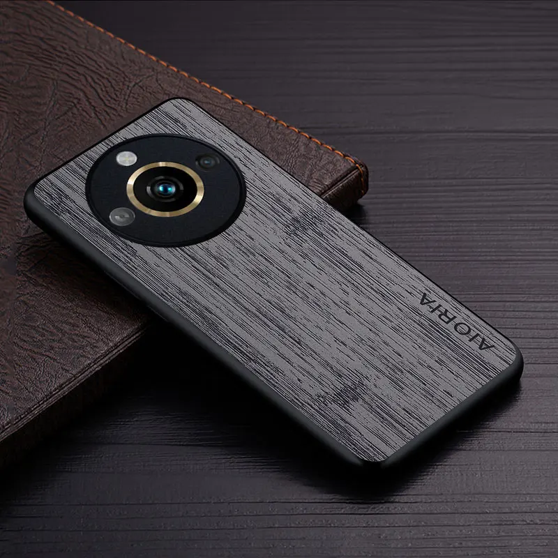 Luxury Bamboo Wood Pattern Leather Case - Premium Protective Cover