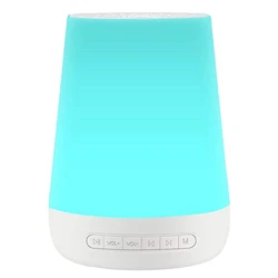 Multi-Color Night Light & Sound Machine with 28 Relaxing Sounds and Adjustable Sleep Timer (WHITE)