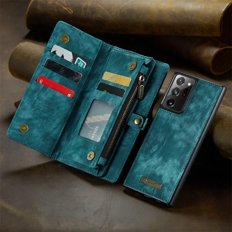 Étui portefeuille en cuir vintage pour smartphone  26