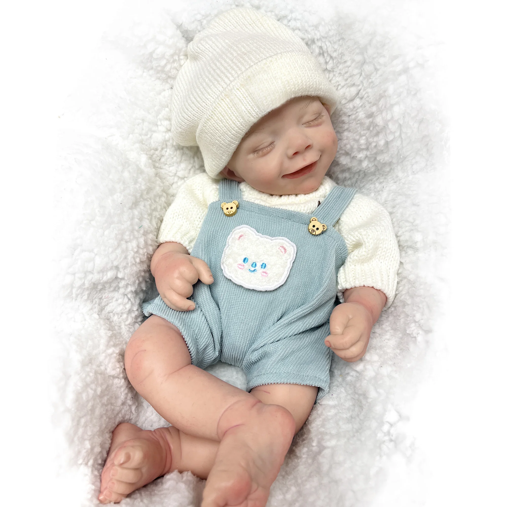 

Attyi 16 Inch 42cm Lifelike Reborn Baby Doll Full Body Solid Silicone Realistic Newborn bebe reborn silicona entero