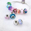 Silver 925 Colorful Flower Series Murano Glass Beads Charm Fit Original Bracelet Murano Glass DIY for Women Jewelry Gift 4